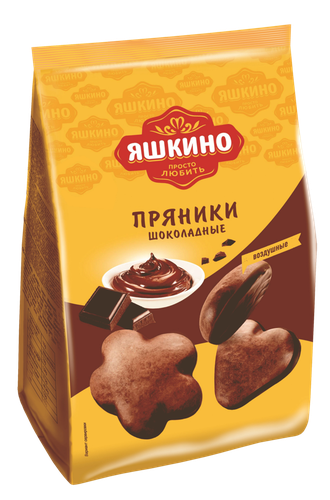 Пряники ЯШКИНО Шоколадные, 350г, вид