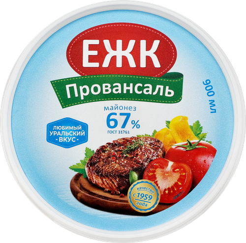 Майонез ЕЖК Провансаль 67%, 900мл, детальное фото