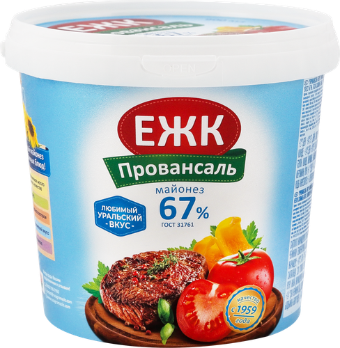 Майонез ЕЖК Провансаль 67%, 900мл, фотография