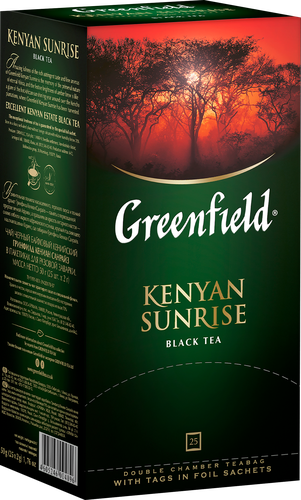 Чай черный GREENFIELD Kenyan Sunrise, 25пак, детальное фото
