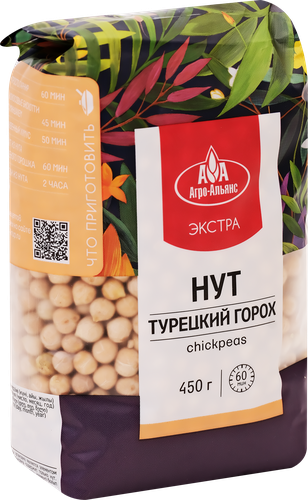 Нут АГРО-АЛЬЯНС Экстра, 450г, детальное фото