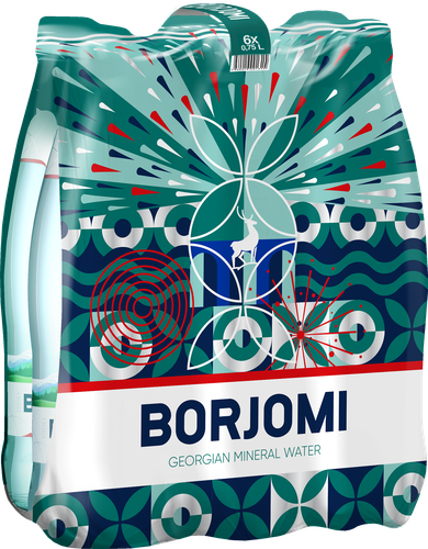 Вода минеральная BORJOMI природная газированная, 0.75л, фото