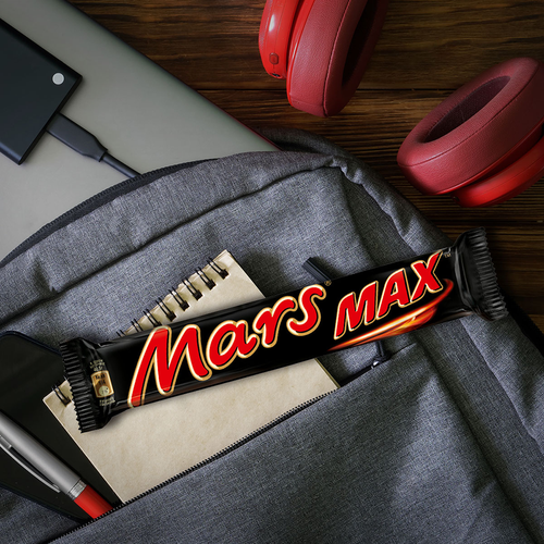 Батончик шоколадный MARS Max с нугой и карамелью, 81г, детальное фото