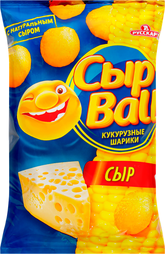 Снеки кукурузные СЫРБОЛЛ со вкусом сыра, 140г, детальное фото