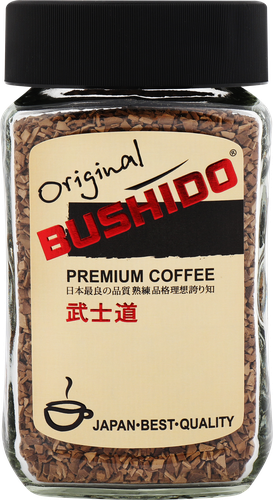 Кофе растворимый BUSHIDO Original сублимированный, ст/б, 100г, картинка