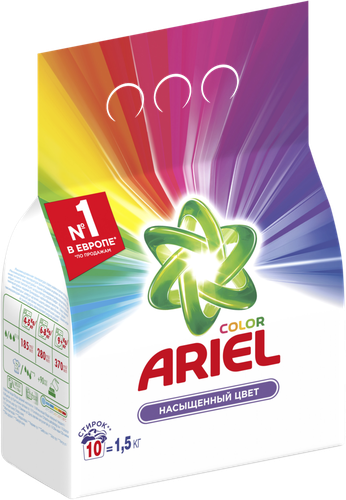 Стиральный порошок ARIEL Color&Style автомат, 1,5кг, изображение