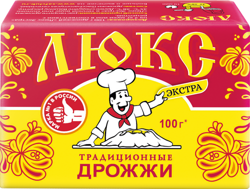 Дрожжи хлебопекарные ЛЮКС Экстра прессованные, 100г, фото