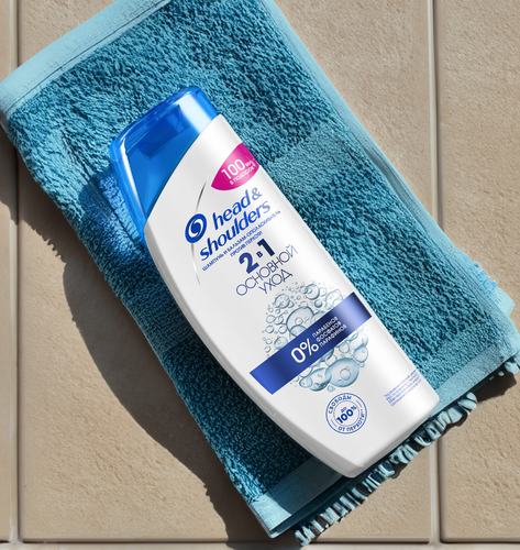 Шампунь-бальзам против перхоти HEAD&SHOULDERS Основной уход 2в1, 600мл, детальное фото