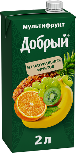 Нектар ДОБРЫЙ Мультифрукт, 2л, детальное фото