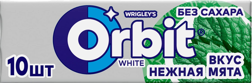 Жевательная резинка ORBIT Белоснежный Нежная Мята, 13,6г, фото