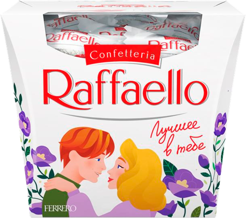 Конфеты RAFFAELLO с цельным миндальным орехом в кокосовой обсыпке, 150г, фотография