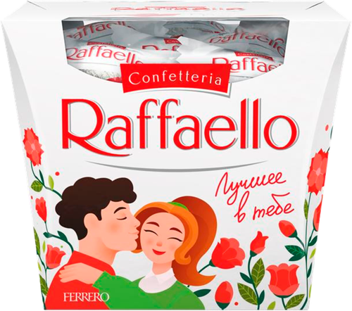 Конфеты RAFFAELLO с цельным миндальным орехом в кокосовой обсыпке, 150г, фото
