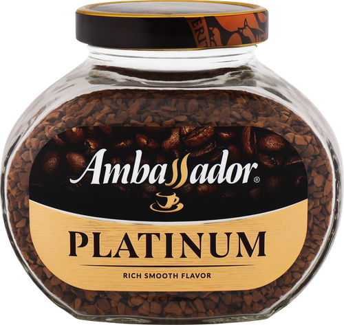 Кофе растворимый AMBASSADOR Platinum, ст/б, 95г, фото