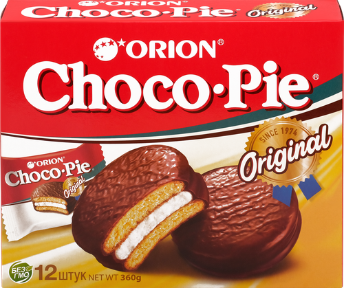 Пирожное ORION Choco Pie 12шт, 360г, фотография