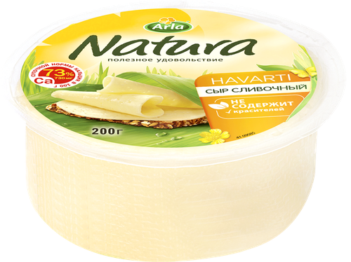 Сыр ARLA NATURA Сливочный 45%, без змж, 200г, изображение