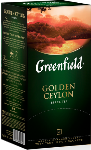 Чай черный GREENFIELD Golden Ceylon, 25пак, фото