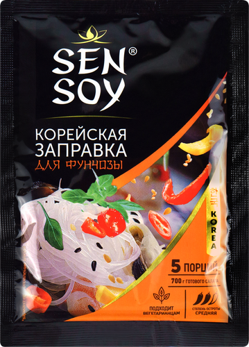 Заправка для фунчозы SEN SOY Premium Корейская, 80г, фото