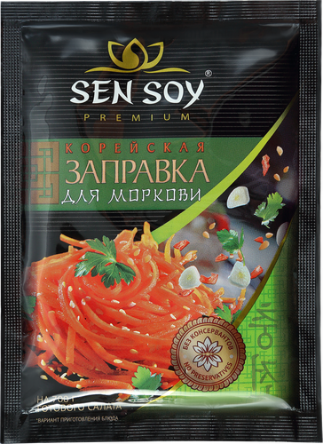 Заправка для моркови SEN SOY Premium Корейская, 80г, крупный план