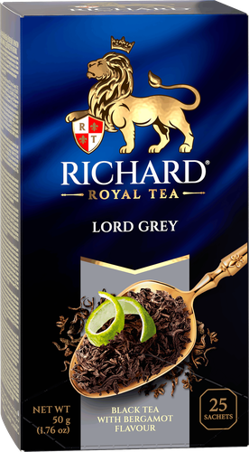 Чай черный RICHARD Lord Grey Цейлонский байховый, 25пак, картинка