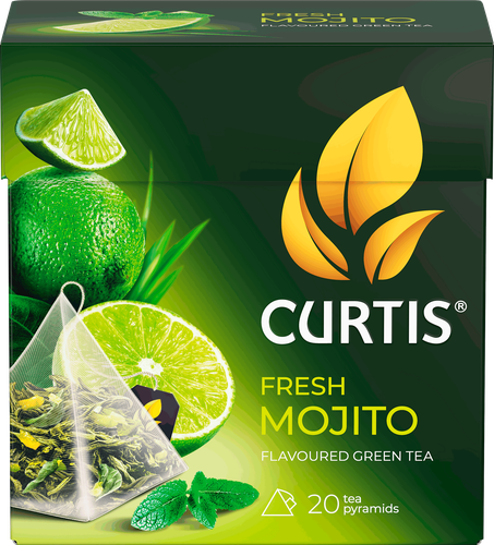 Чай зеленый CURTIS Fresh Mojito, 20х1,7г, фотография