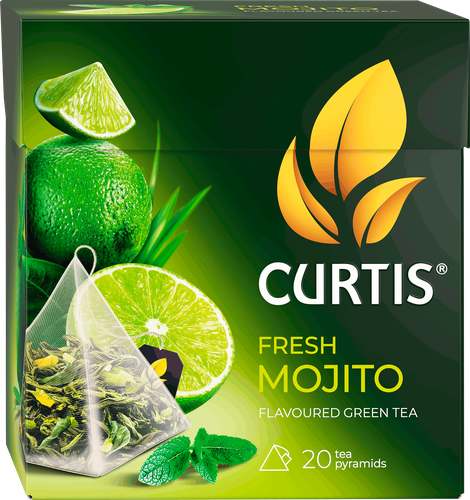 Чай зеленый CURTIS Fresh Mojito, 20х1,7г, изображение