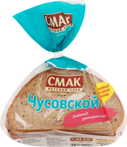 Хлеб СМАК Чусовской ржаной 2-й сорт в нарезке, 300г, фотография