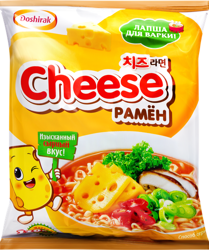 Лапша ДОШИРАК Cheese рамен с сыром, 110г, фото