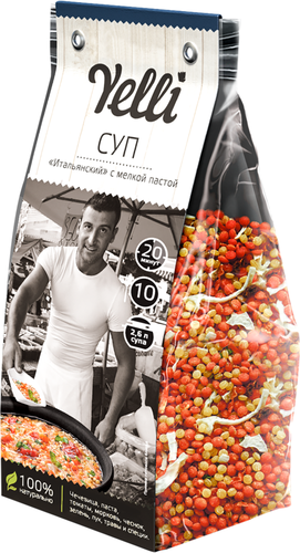 Суп YELLI Итальянский с мелкой пастой, 250г, изображение