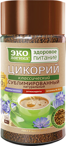 Цикорий растворимый ЗДОРОВОЕ ПИТАНИЕ натуральный сублимированный, ст/б, 85г, детальное фото