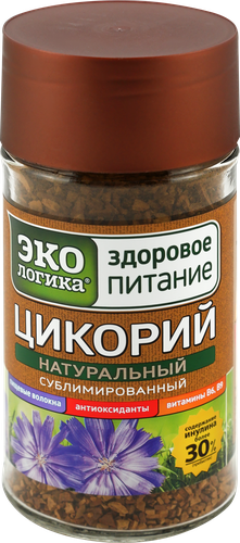 Цикорий растворимый ЗДОРОВОЕ ПИТАНИЕ натуральный сублимированный, ст/б, 85г, фото