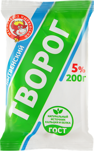Творог МЗ НЫТВЕНСКИЙ 5%, без змж, 200г, картинка
