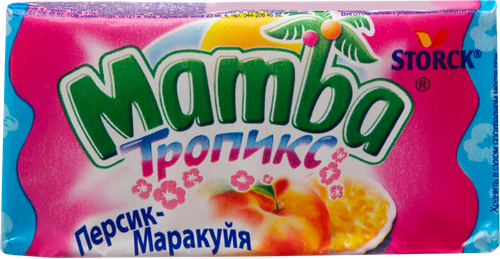 Конфеты жевательные MAMBA Тропикс, 26,5г, фото