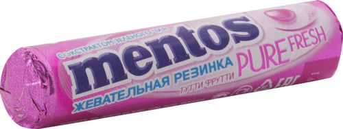 Жевательная резинка MENTOS Pure fresh Тутти-Фрутти, 15,5г, изображение