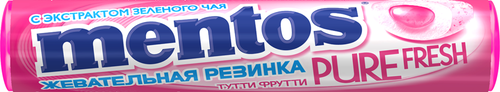 Жевательная резинка MENTOS Pure fresh Тутти-Фрутти, 15,5г, детальное фото