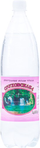 Вода минеральная ОБУХОВСКАЯ-1 лечебно-столовая газированная, 1.25л, крупный план