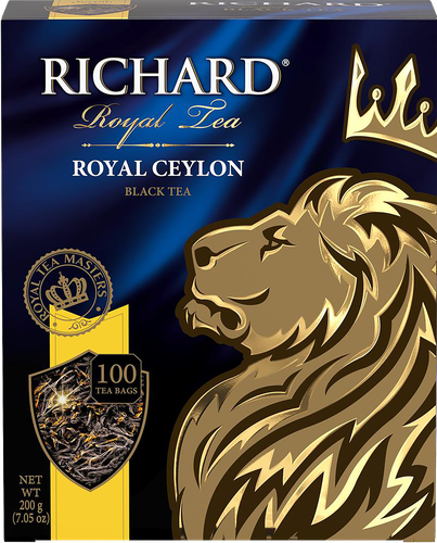 Чай черный RICHARD Royal Ceylon Цейлонский байховый, 100пак, вид