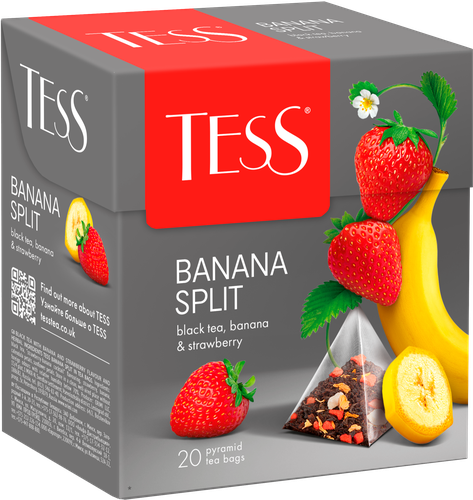 Чай черный TESS Banana Split, 20пир, детальное фото