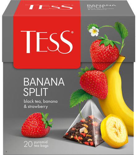 Чай черный TESS Banana Split, 20пир, картинка