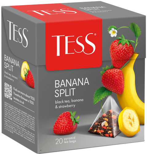Чай черный TESS Banana Split, 20пир, вид
