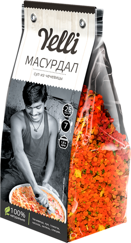 Суп YELLI Масурдал из чечевицы, 250г, вид