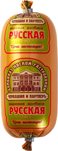 Колбаса вареная ЧЕРКАШИН И ПАРТНЕРЪ Русская, категория Б, ГОСТ, 350г, изображение