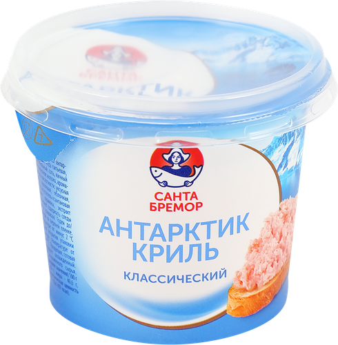 Крем-паста из&nbsp;морепродуктов САНТА БРЕМОР Антарктик-Криль&nbsp;классический, 150г, фото