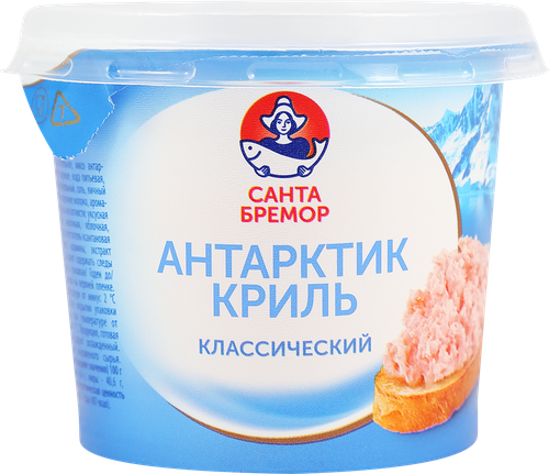 Крем-паста из&nbsp;морепродуктов САНТА БРЕМОР Антарктик-Криль&nbsp;классический, 150г, фотография