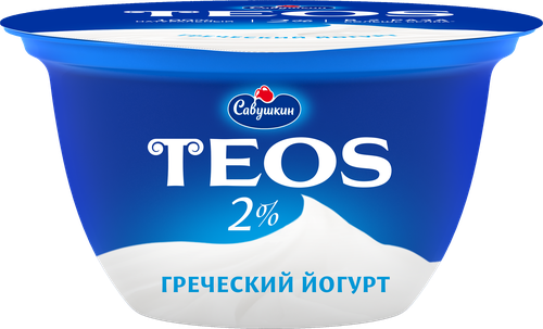 Йогурт TEOS Греческий 2%, без змж, 140г, фото