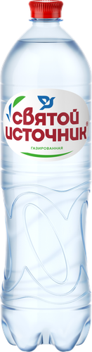 Вода питьевая СВЯТОЙ ИСТОЧНИК газированная, 1.5л, вид