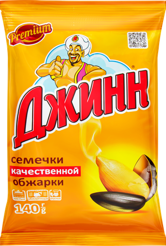 Семечки подсолнечника ДЖИНН жареные, 140г, детальное фото