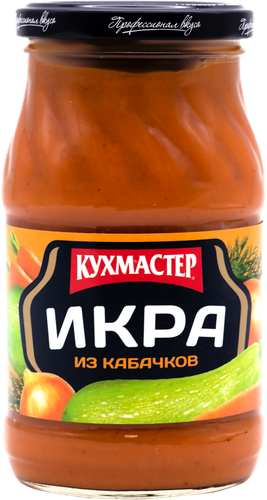 Икра из кабачков КУХМАСТЕР, 385г, крупный план