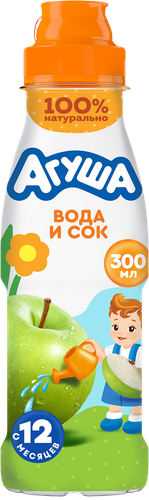 Напиток детский АГУША Яблоко, с 12 месяцев, 300мл, изображение