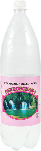 Вода минеральная ОБУХОВСКАЯ-1 Тонус лечебно-столовая газированная, 2л, крупный план