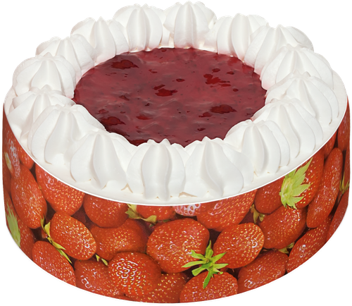 Торт ФАНТЭЛЬ Йогуртовый с клубникой, 650г, картинка
